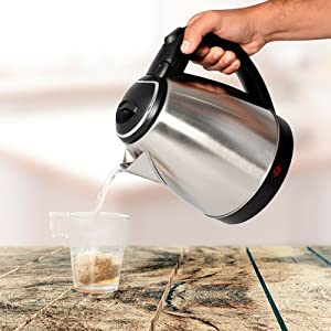 Bouilloire électrique 1,8 Litres - 1500W / 2200W en acier inoxydable | BronCuisine© – Image 3