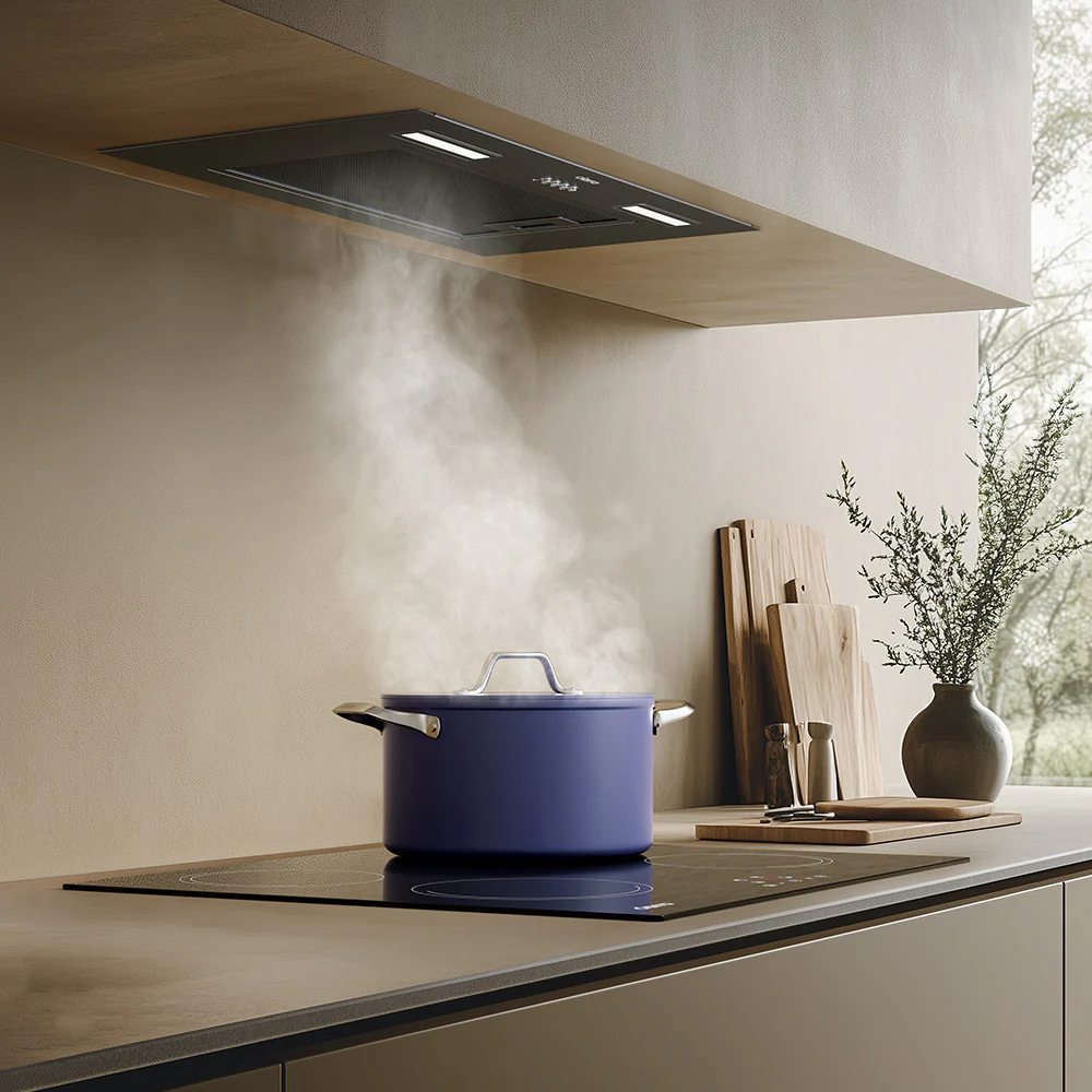 Ciarra Hotte de Cuisine Encastrable 60cm 3 Vitesses Noire CBCB6926A-OW – Image 5
