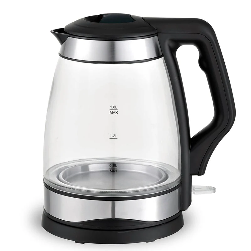 Bouilloire en verre électrique 1.8L avec indicateur de lumière LED | Bronkitchen ©